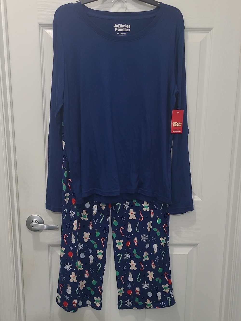 Jammies For Your Families Navy Blue Holiday Pajama Set